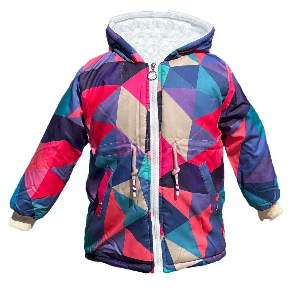 Girls and Boys Light-Weight Colorful Hooded Puffer Jackets